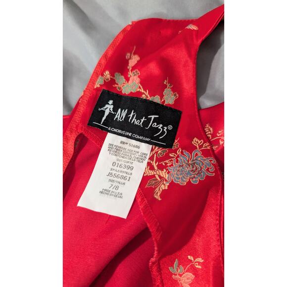 All That Jazz Red Cheongsam Style Slip Dress - Picture 7 of 7